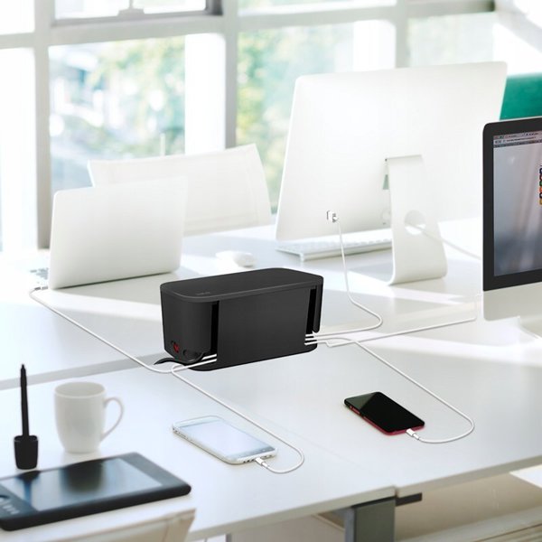 Καλώδιο τροφοδοσίας LogiLink LogiLink Kabelbox με 5-πρίζα USB/Schuko sch