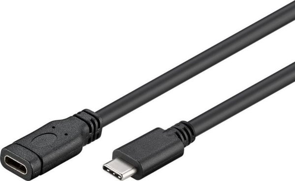 Καλώδιο PremiumCord USB-C σε USB-C 3.1, 1m, Μαύρο (ku31mf1)