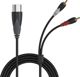 Καλώδιο Procab XLR - RCA (Cinch) x2 1.5m μαύρο (CLA703/1.5)