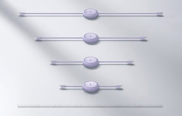 Καλώδιο USB Baseus Καλώδιο USB Baseus Free2Pull USB-C do iP 20W 1m (μωβ)