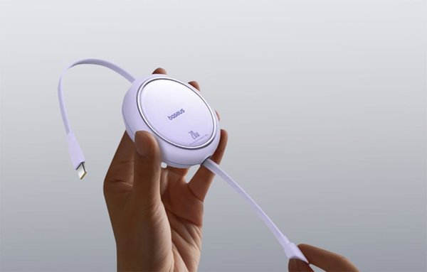 Καλώδιο USB Baseus Καλώδιο USB Baseus Free2Pull USB-C do iP 20W 1m (μωβ)