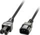 Lindy 30314 Καλώδιο Τροφοδοσίας IEC C14 σε IEC C15, Ανθεκτικό σε Υψηλές Θερμοκρασίες, 2m