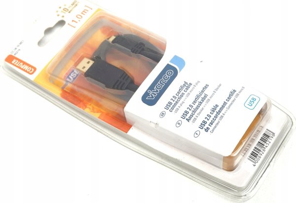 Καλώδιο USB Vivanco Vivanco καλώδιο USB - microUSB 1.0m (45219)
