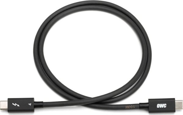 Kabel USB OWC Thunderbolt - USB-C 0.7 m Czarny (OWCCBLT3PC0.7BP)