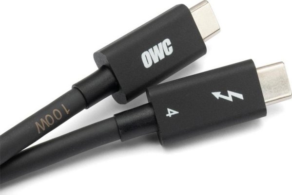 Kabel USB OWC Thunderbolt - USB-C 0.7 m Czarny (OWCCBLT3PC0.7BP)