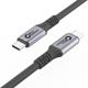 Καλώδιο USB MicroConnect USB-C - USB-C 2 m Μαύρο-Ασημί (USB3.2CC2)