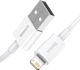 Καλώδιο USB Baseus USB-A - Lightning 0.25 m Λευκό (CALYS-02)