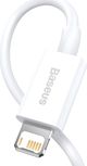 Καλώδιο USB Baseus USB-A - Lightning 0.25 m Λευκό (CALYS-02)