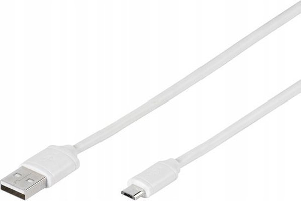 Καλώδιο USB Vivanco Vivanco καλώδιο USB - microUSB 1.0m, λευκό (35816)