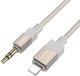 Καλώδιο AUX Jack 3,5 mm (αρσενικό) σε Lightning (αρσενικό) Hoco 1 μ. UPA32A χρυσό