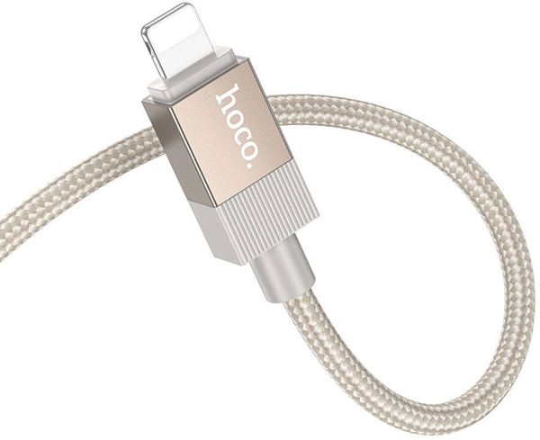 Καλώδιο AUX Jack 3,5 mm (αρσενικό) σε Lightning (αρσενικό) Hoco 1 μ. UPA32A χρυσό