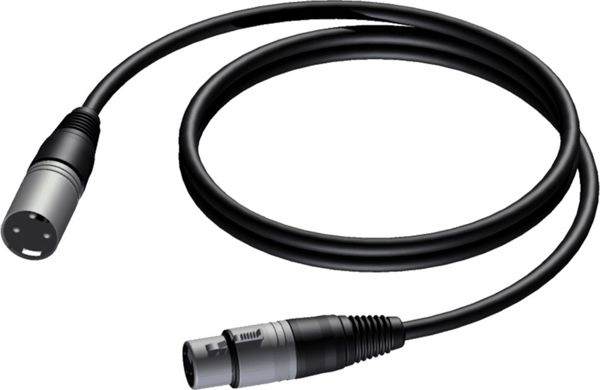 Procab Καλώδιο Μικροφώνου XLR Male - XLR Female CAB901, 1m, Μαύρο