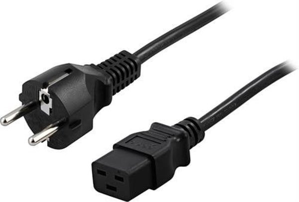 Καλώδιο τροφοδοσίας Deltaco DELTACO καλώδιο, 16A, CEE 7/7 - IEC C19, 5m DEL-111T
