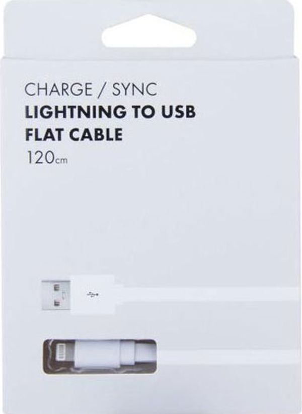 Καλώδιο USB Avacom USB-A - Lightning 1,2 m Λευκό (DCUS-LIG-120W)