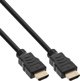 Καλώδιο InLine 50 τεμ. Συσκευασία χύμα InLine® HDMI Υψηλής Ταχύτητας με Ethernet αρσενικό προς αρσενικό επιχρυσωμένο μαύρο 1μ