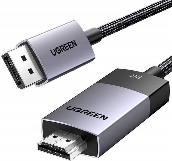 Καλώδιο Ugreen Καλώδιο DisplayPort σε HDMI Ugreen DP115, 8k 60 Hz, 1m (μαύρο)