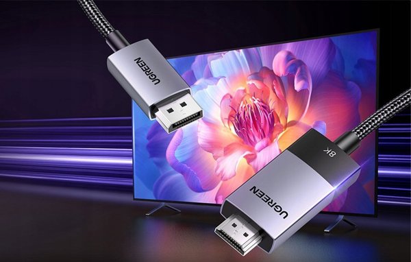 Καλώδιο Ugreen Καλώδιο DisplayPort σε HDMI Ugreen DP115, 8k 60 Hz, 1m (μαύρο)