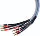 Καλώδιο Ηχείων Melodika Bi-Amp Banan x4 - Banan x4 3m, OFC 4N 2x1.5+2x4mm2, Γκρι, 2 Τεμάχια
