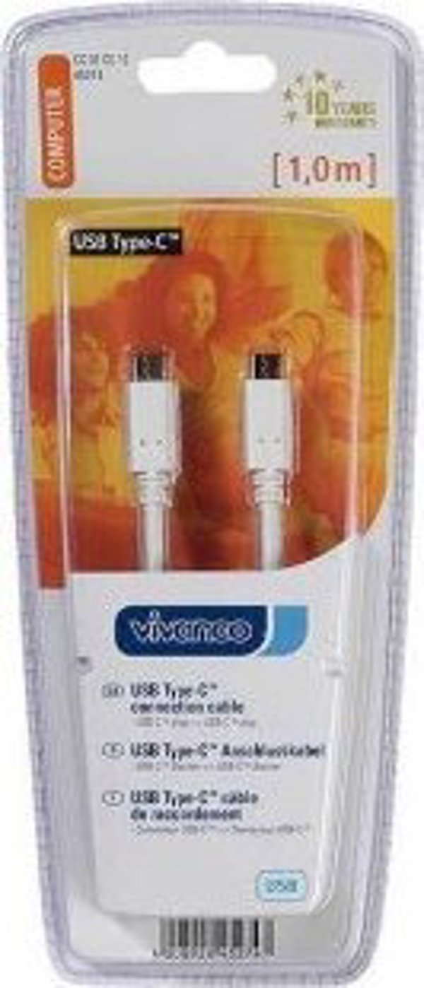 Καλώδιο USB Vivanco Vivanco καλώδιο USB-C 1m (45293)
