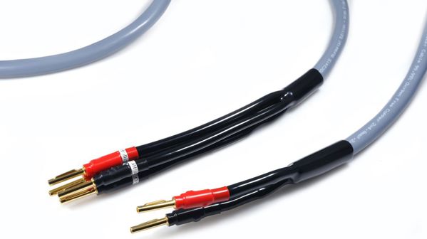 Melodika Καλώδιο Ηχείων Bi-Wiring Banana x2 σε Banana x4, OFC 4N, 2x1.5+2x4mm², Γκρι, 3.5m