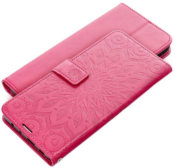 Θήκη βιβλίου MEZZO για XIAOMI Redmi Note 14 4G (GLOBAL - 164,84mm x 78,15mm x 8,16mm) μάνταλα ματζέντα