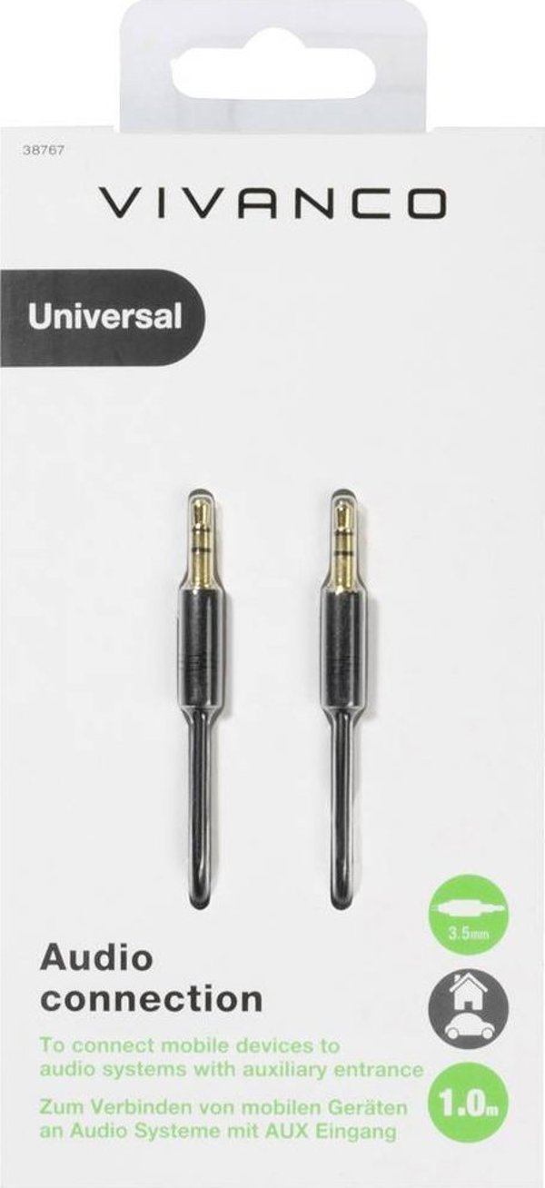 Καλώδιο Vivanco Vivanco καλώδιο 3.5mm - 3.5mm 1m (38767)
