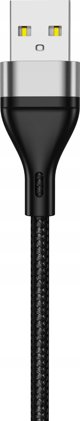 Καλώδιο USB Jellico JELLICO καλώδιο B16 Lightning 3.1A 1M Μαύρο