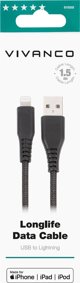 Καλώδιο USB Vivanco Vivanco καλώδιο USB - Lightning 1.5m, μαύρο (61688)