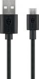 Καλώδιο Goobay USB-A σε microUSB 2.0, 0.5m, Μαύρο
