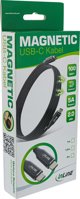 Καλώδιο USB InLine InLine® Μαγνητικό καλώδιο USB-C, USB-C αρσενικό/αρσενικό, 100W, μαύρο, 2μ
