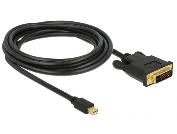 Delock DisplayPort Mini - καλώδιο DVI-D 3m μαύρο (83990) 1660258 4043619839902