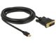 Delock DisplayPort Mini - καλώδιο DVI-D 3m μαύρο (83990) 1660258 4043619839902