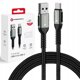 Καλώδιο USB A σε USB C FORCELL F-Energy QC4.0 3A 66W Cafule 0,25 m C256 μαύρο