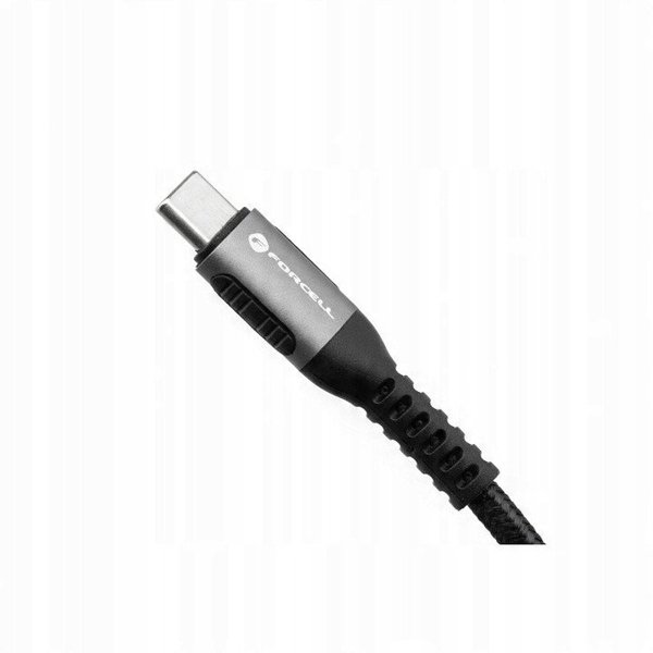 Καλώδιο USB A σε USB C FORCELL F-Energy QC4.0 3A 66W Cafule 0,25 m C256 μαύρο