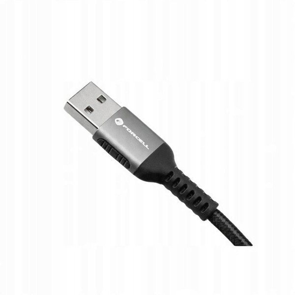 Καλώδιο USB A σε USB C FORCELL F-Energy QC4.0 3A 66W Cafule 0,25 m C256 μαύρο