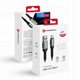 Καλώδιο USB A σε USB C FORCELL F-Energy QC4.0 3A 66W Cafule 0,25 m C256 μαύρο
