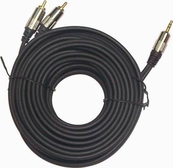 Gembird Jack 3,5mm - καλώδιο RCA (Cinch) x2 1,5m γκρι (CCA-352-1,5M) 10577152 8716309104760