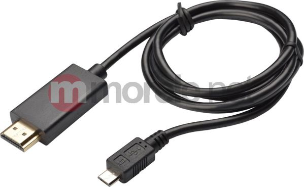 Καλώδιο USB Digitus HDMI USB Micro, 3m, Μαύρο (AK300307030S)