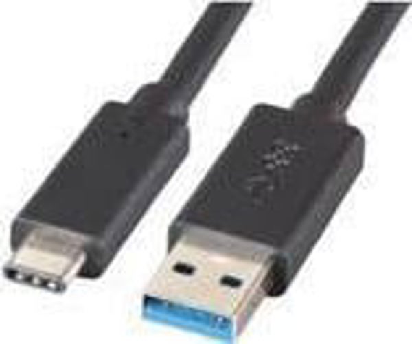 Kabel USB Mcab USB-A - USB-C 1 m Czarny (7200450)