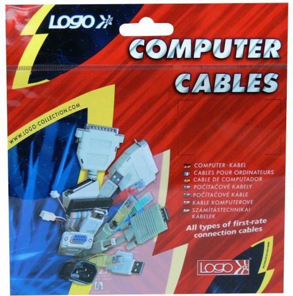 Kabel USB Logo USB-A - miniUSB 2 m Czarny (17077)