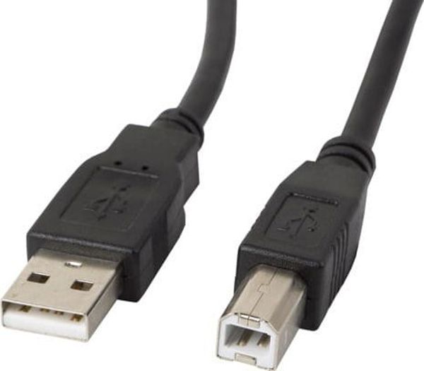 Καλώδιο USB Lanberg USB-A - USB-B 1 m Μαύρο (CA-USBA-11CC-0010-BK)