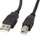 Καλώδιο USB Lanberg USB-A - USB-B 1 m Μαύρο (CA-USBA-11CC-0010-BK)