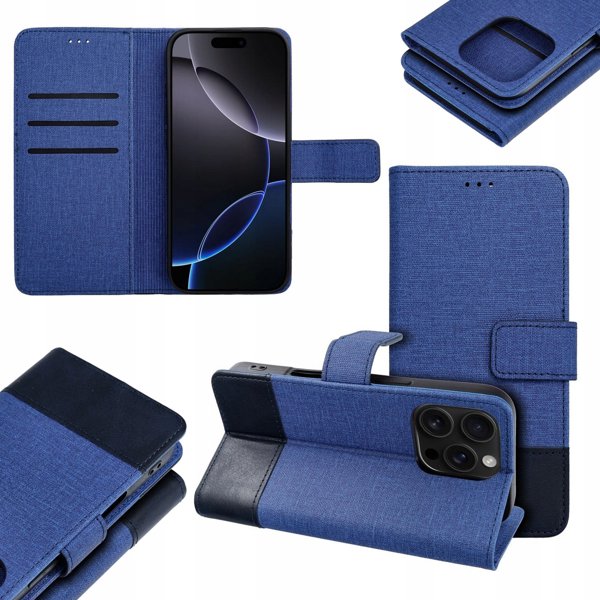 Kabura GOMMA Book do SAMSUNG A17 niebieski