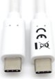 Καλώδιο USB Equip USB-C - USB-C 1 m Λευκό (128361)