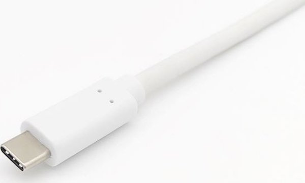 Καλώδιο USB Equip USB-C - USB-C 1 m Λευκό (128361)