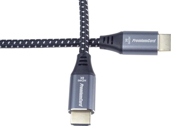 Kabel PremiumCord HDMI - HDMI 1m szary (kphdm21s1)