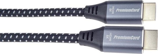 Kabel PremiumCord HDMI - HDMI 1m szary (kphdm21s1)