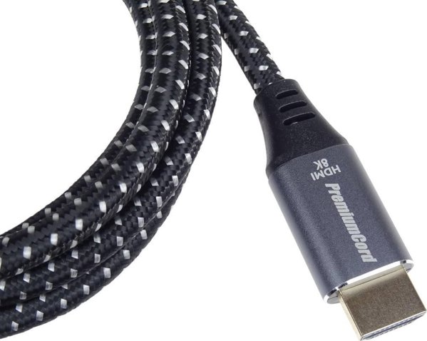 Kabel PremiumCord HDMI - HDMI 1m szary (kphdm21s1)