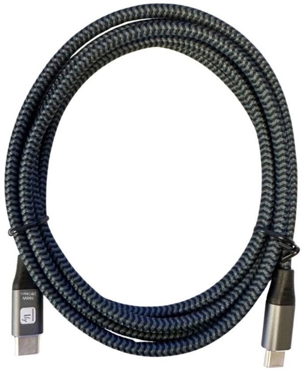 Techly Καλώδιο USB 3.2 USB-C σε USB-C, 100W, 20Gb/s, 4K, 2m, Μαύρο