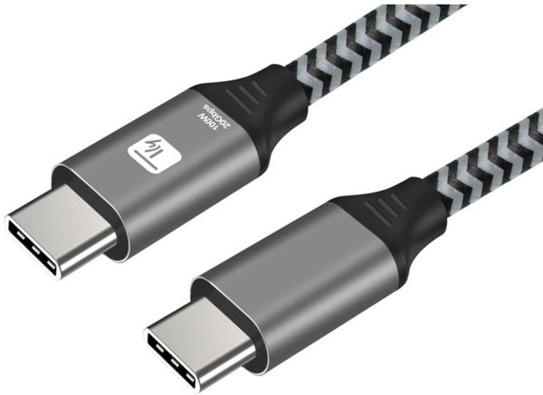 Techly Καλώδιο USB 3.2 USB-C σε USB-C, 100W, 20Gb/s, 4K, 2m, Μαύρο